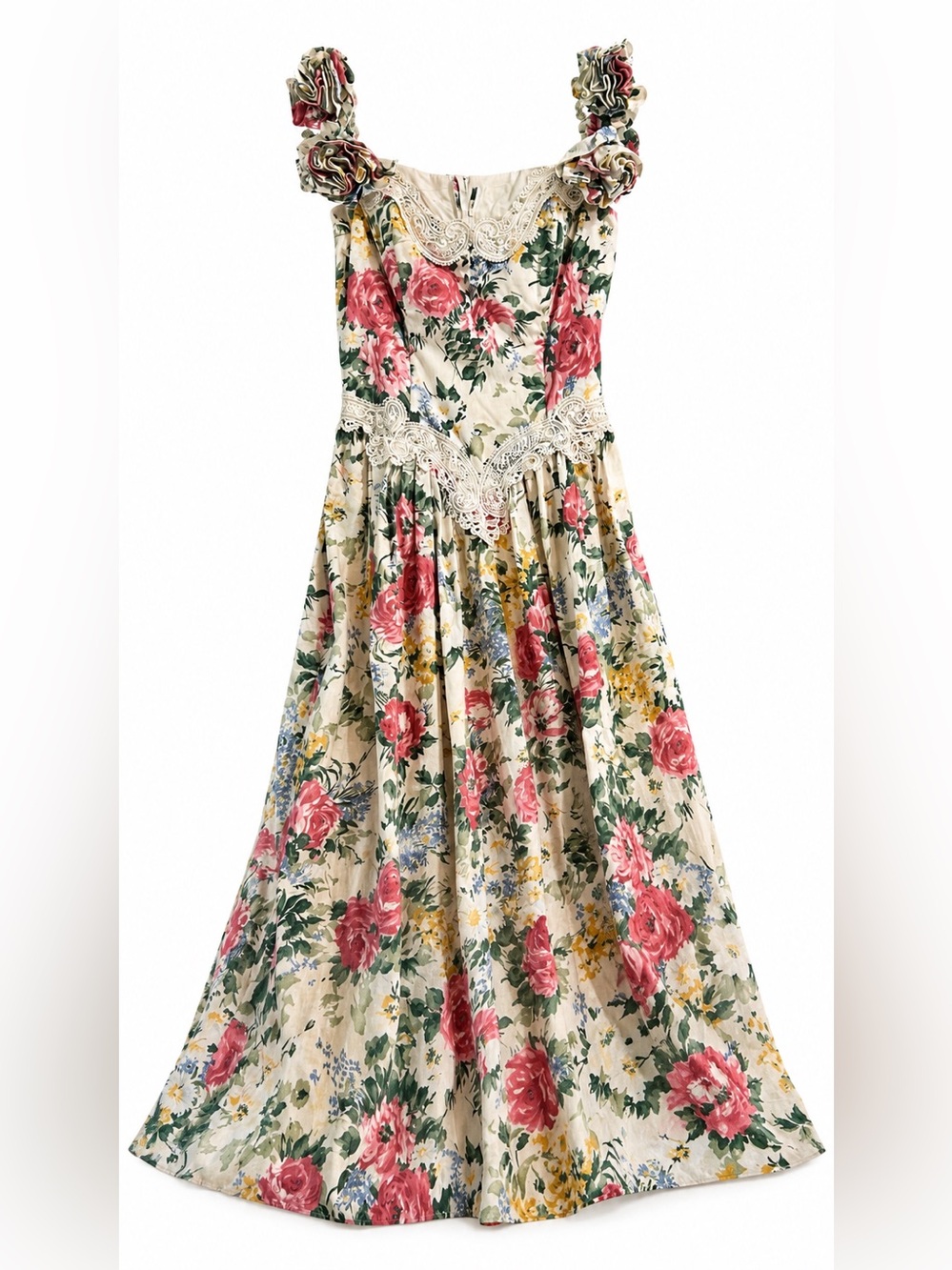 Vintage Scott McClintock Floral Corset Dress Size 8 USA modern fit 4 / small - Picture 3 of 10
